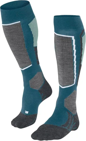 FALKE Women's SK2 Intermediate Ski Socks, Warming, Quick Dry Merino Wool, 1 Pair