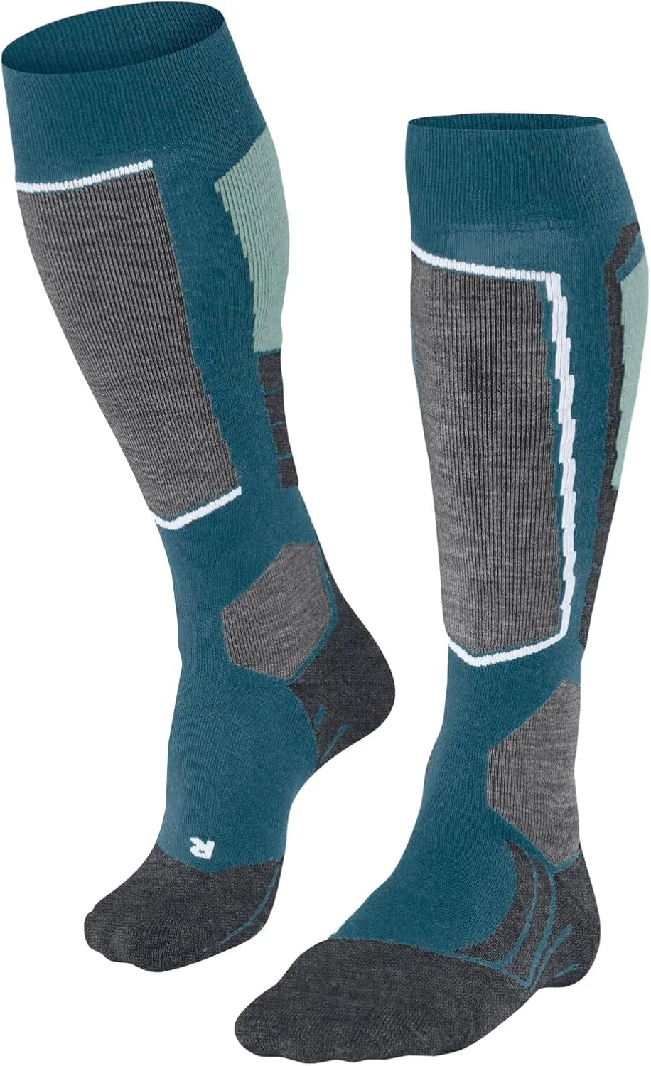FALKE Women's SK2 Intermediate Ski Socks, Warming, Quick Dry Merino Wool, 1 Pair