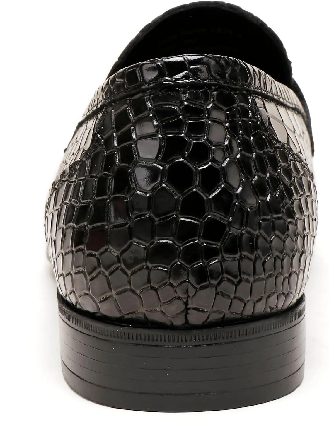 Fashion Leather Dress Shoes for Mens, Premium Formal Alligator Printed Classic Dress Loafer Shoe Business Slip On Penny Shoes for Men