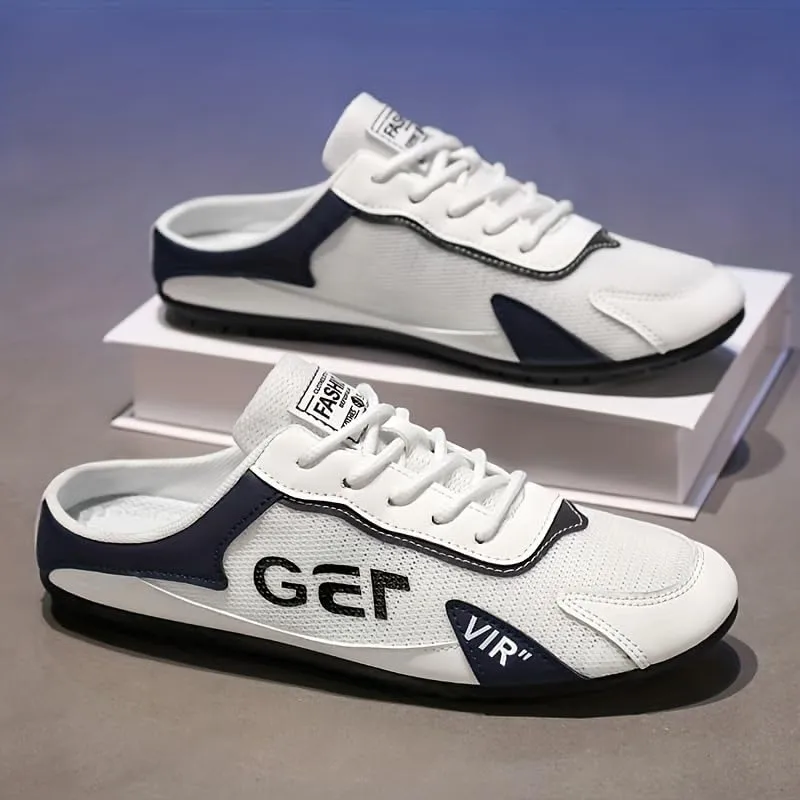 Fashionable Mens Slip On Shoes for Spring Summer, Casual Indoor & Outdoor Walking Mules Sneakers, Non-Slip Comfortable Loafers for Work/Hiker/Trekking