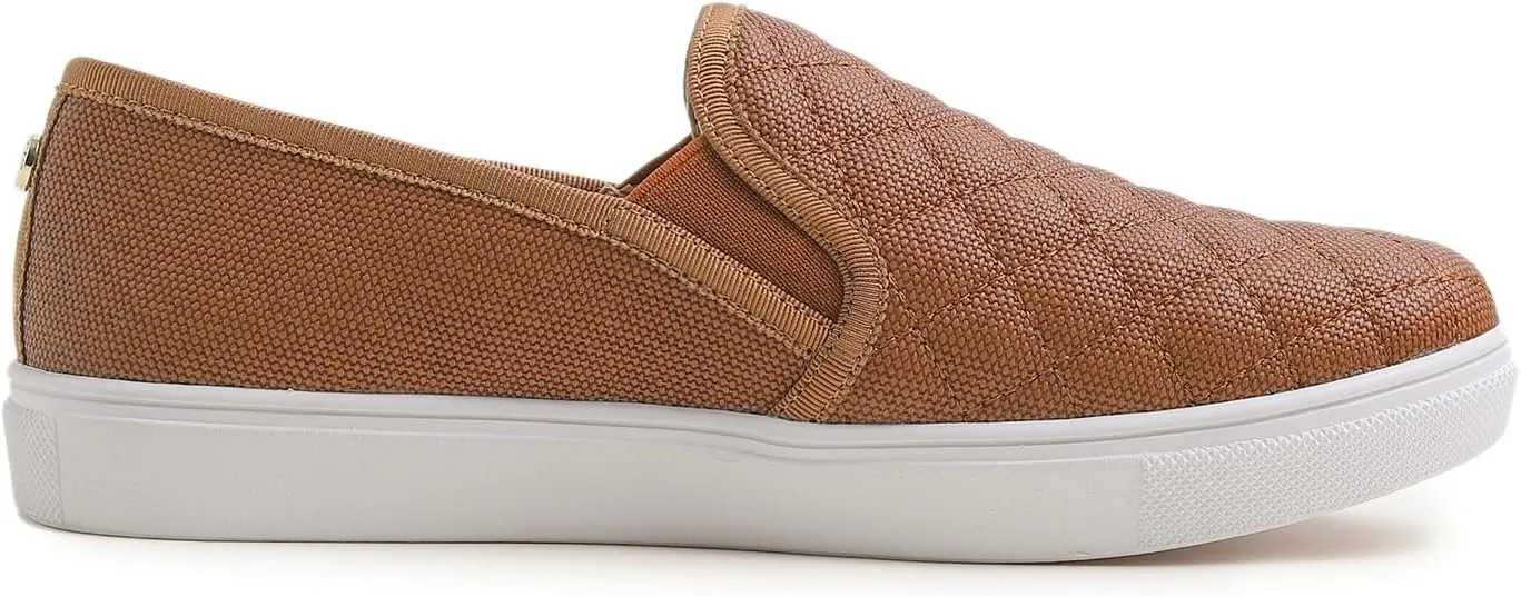 FEVERSOLE Women's Casual Slip On Sneaker Comfort Quilted Loafer Flats
