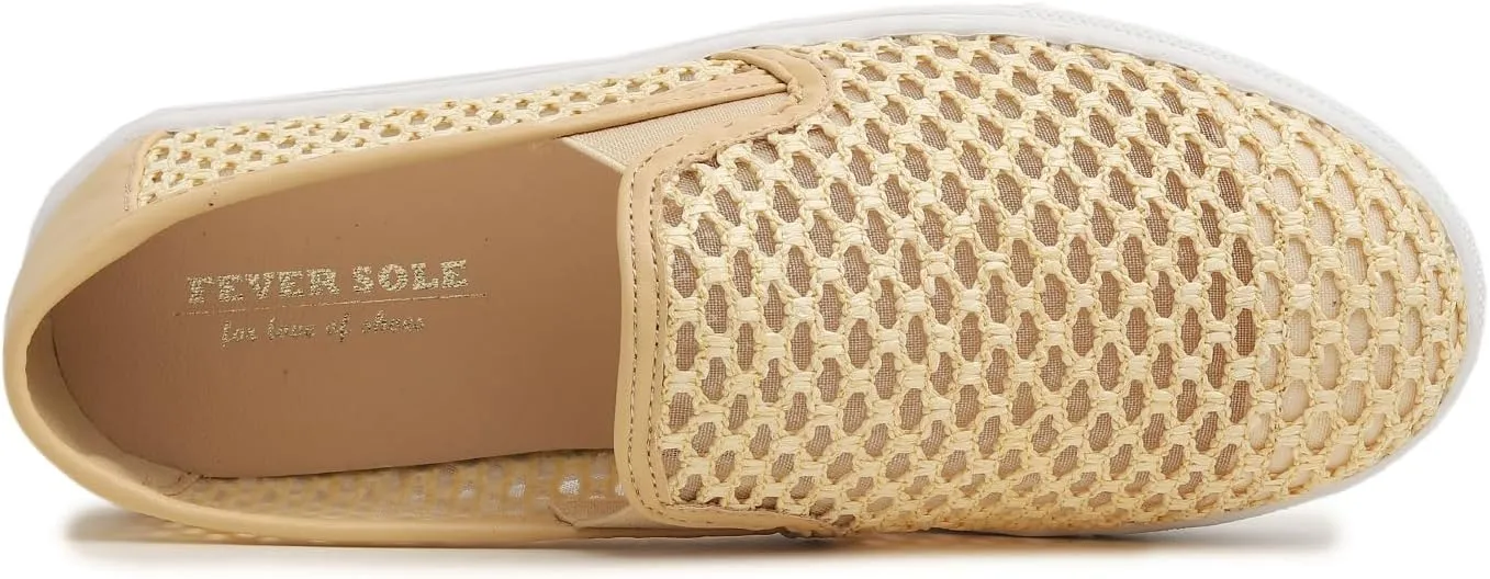 FEVERSOLE Women's Casual Slip On Sneaker Comfort Walking Loafer Flats