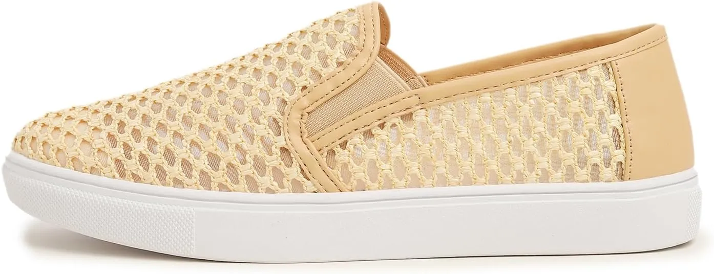 FEVERSOLE Women's Casual Slip On Sneaker Comfort Walking Loafer Flats