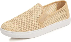 FEVERSOLE Women's Casual Slip On Sneaker Comfort Walking Loafer Flats