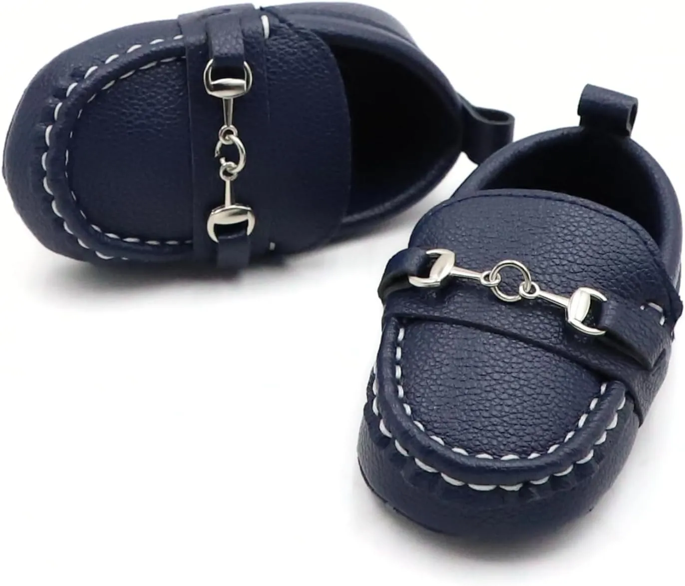 First Walking Shoes for Baby Boys Delightful Solid Color Slip-On Loafers, Lightweight, Non-Slip Flat