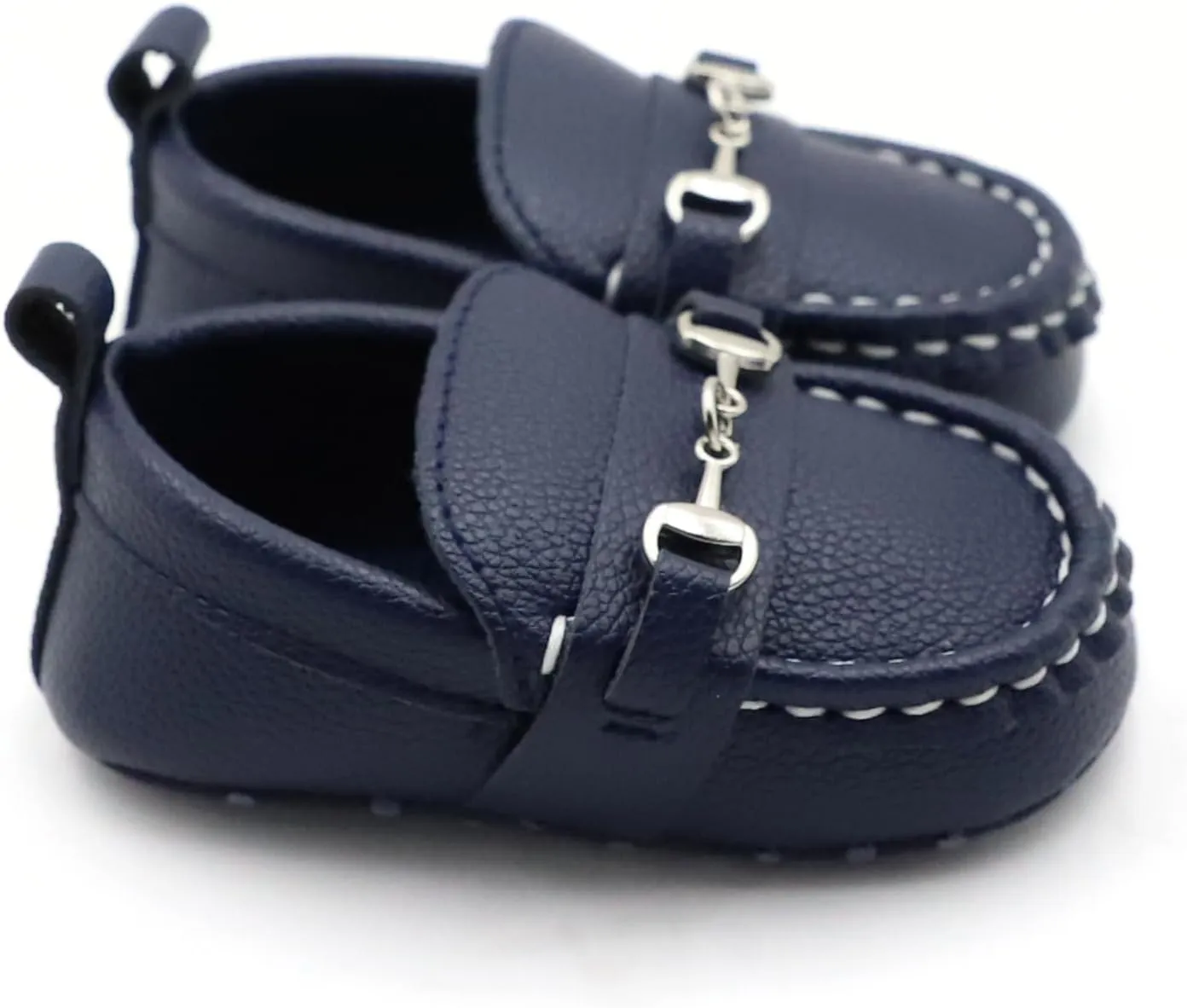 First Walking Shoes for Baby Boys Delightful Solid Color Slip-On Loafers, Lightweight, Non-Slip Flat