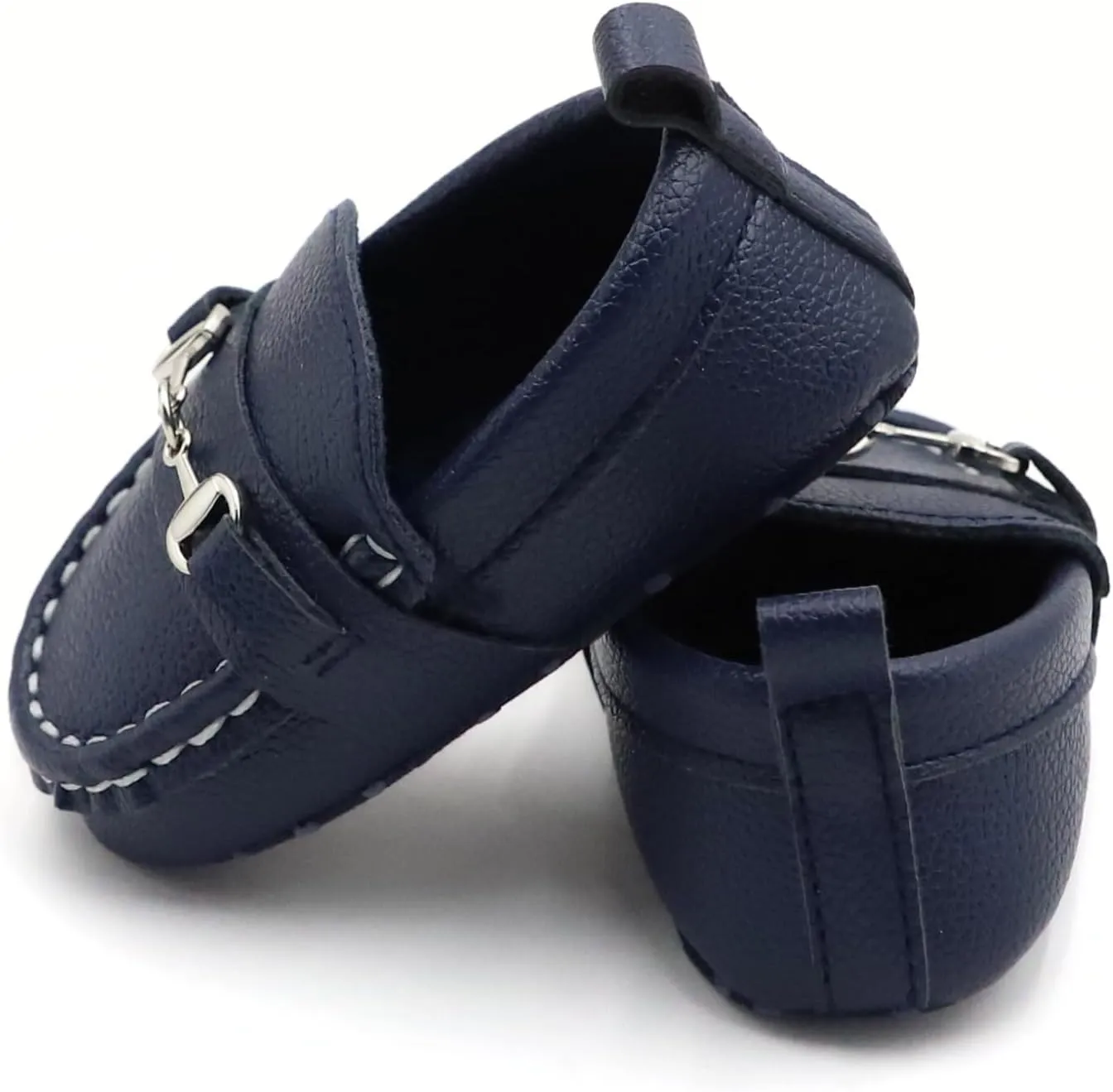 First Walking Shoes for Baby Boys Delightful Solid Color Slip-On Loafers, Lightweight, Non-Slip Flat