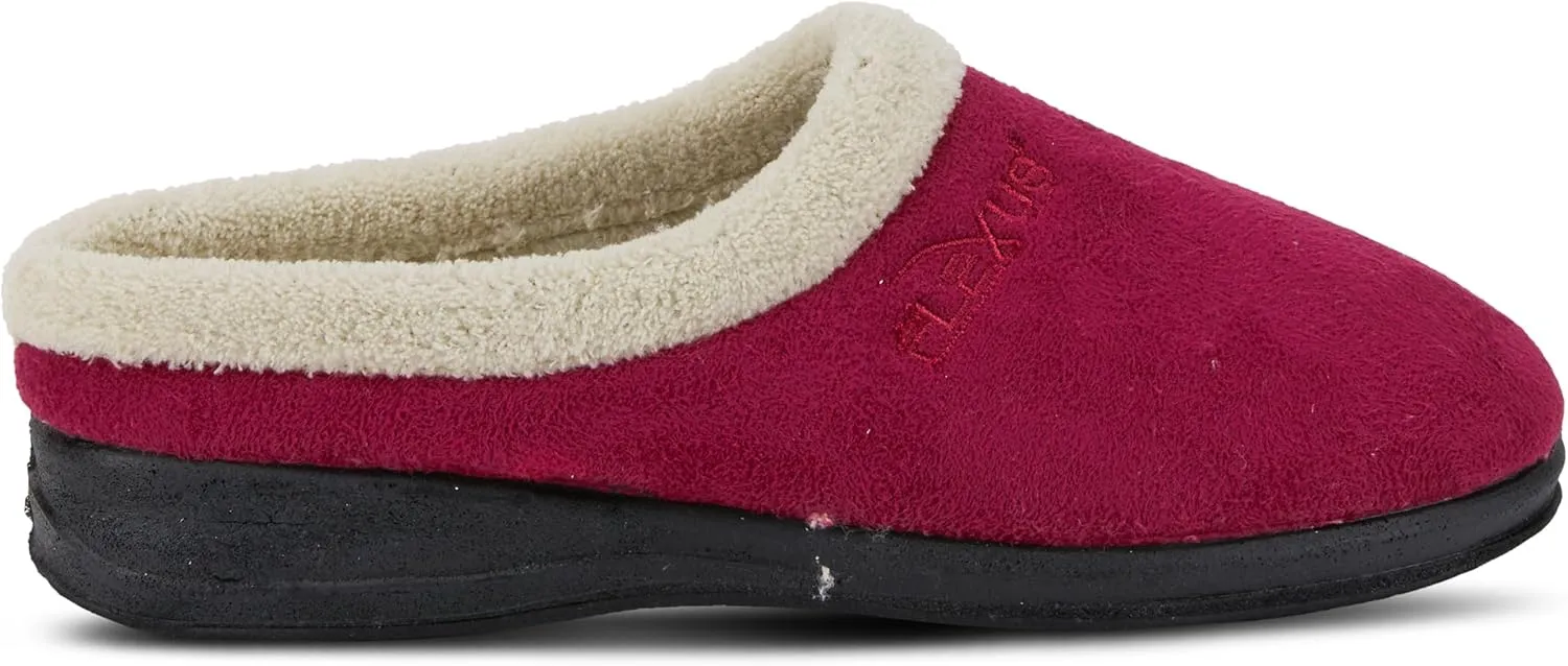 Flexus Spring Step Ivana Indoor Slipper For Women - Slip On House Slippers For Woman With Contrast Collar - Slip Proof Clogs For Women