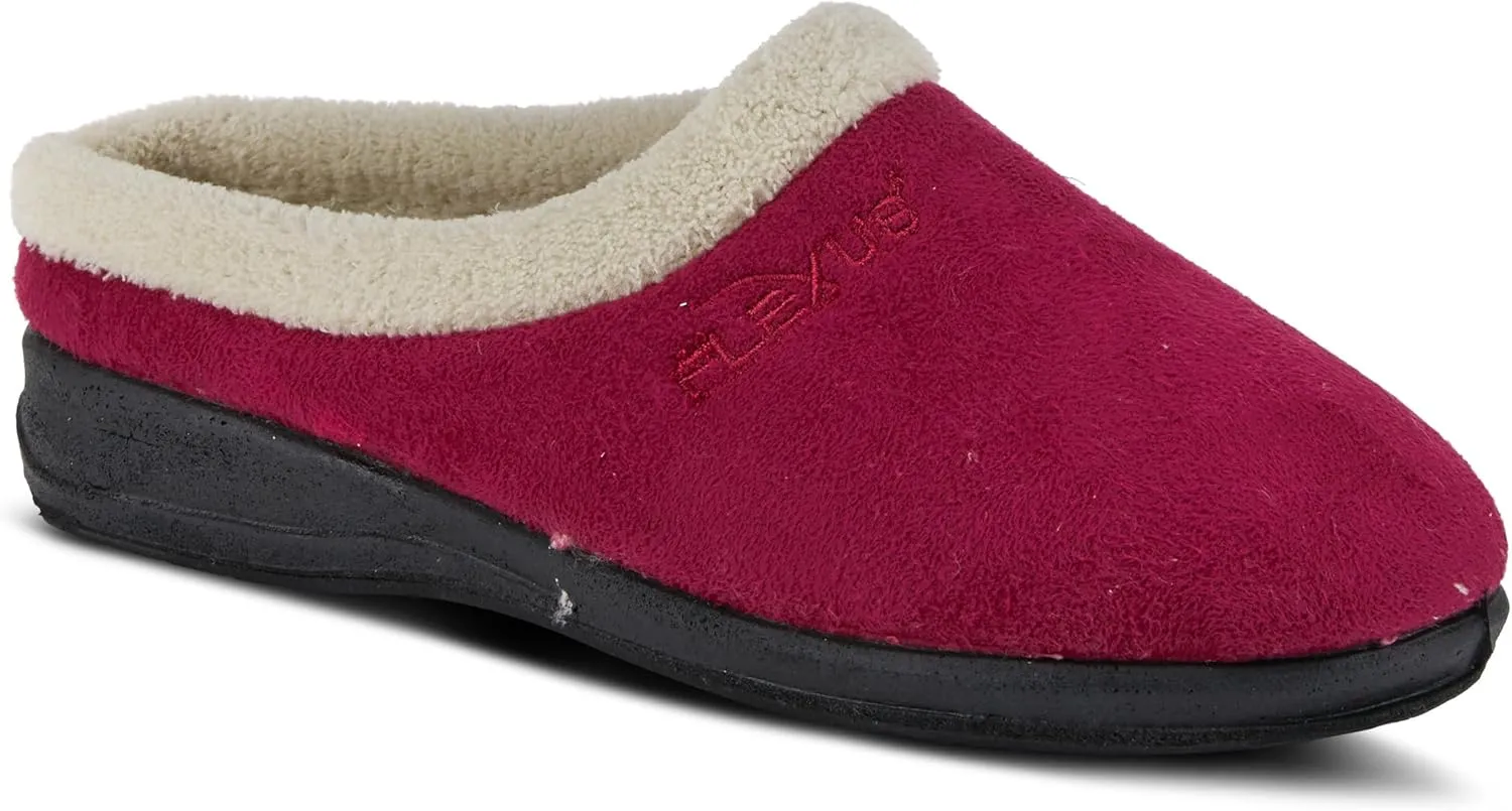 Flexus Spring Step Ivana Indoor Slipper For Women - Slip On House Slippers For Woman With Contrast Collar - Slip Proof Clogs For Women