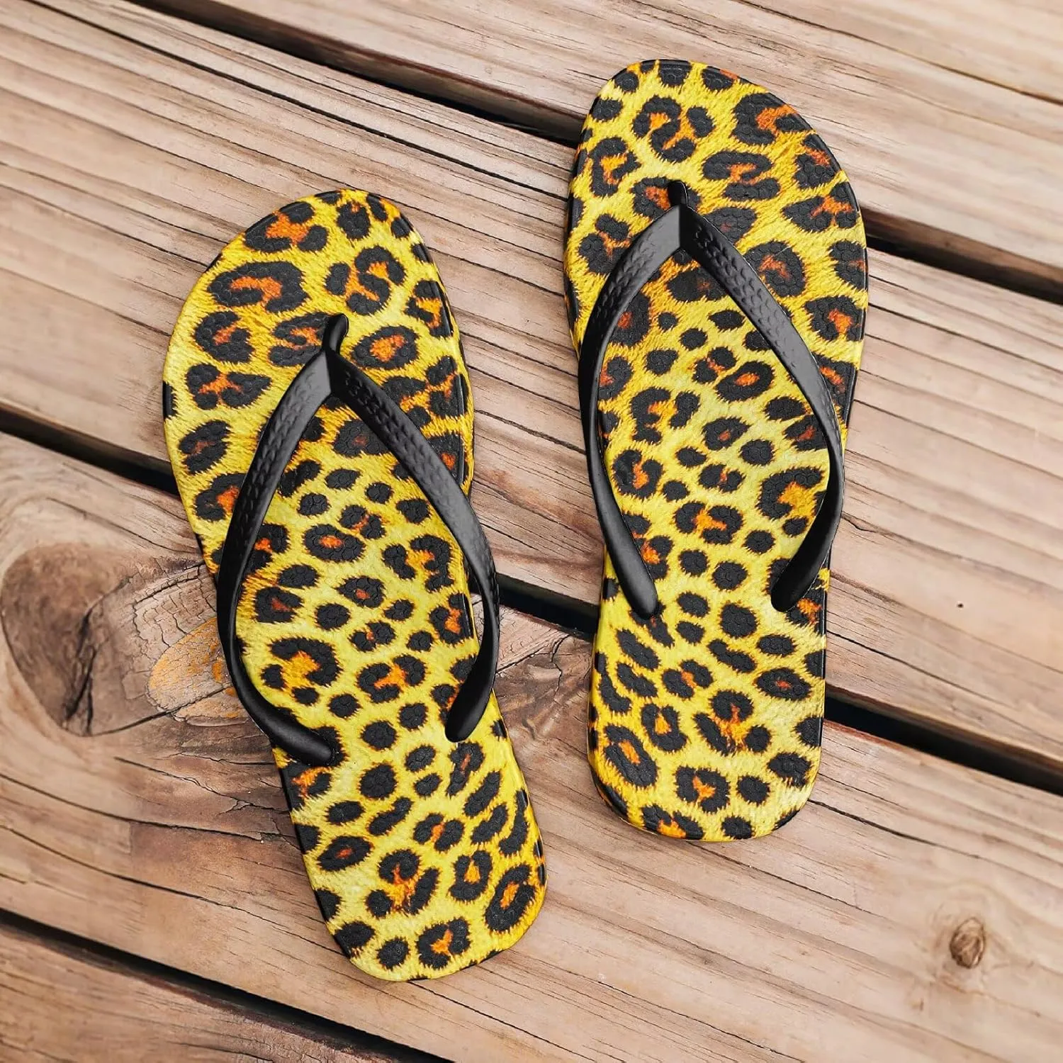 Flip Flops for Women Slip on Walking Thong Sandals Arch Support Beach Pool Slide Slippers