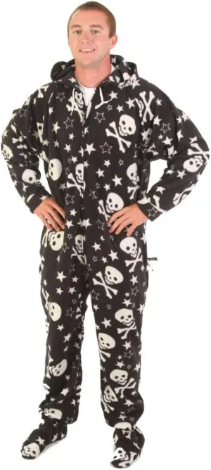 Forever Lazy Footed Adult Onesies, One-Piece Pajama Jumpsuits for Men and Women, Unisex. with Detachable Feet.