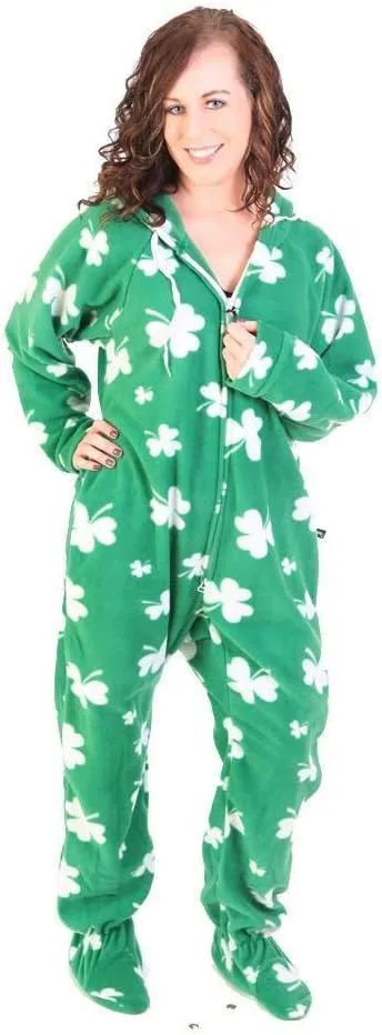 Forever Lazy Footed Adult Onesies, One-Piece Pajama Jumpsuits for Men and Women, Unisex. with Detachable Feet.