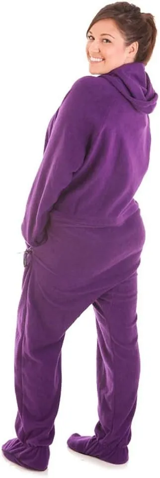 Forever Lazy Footed Adult Onesies, One-Piece Pajama Jumpsuits for Men and Women, Unisex. with Detachable Feet.