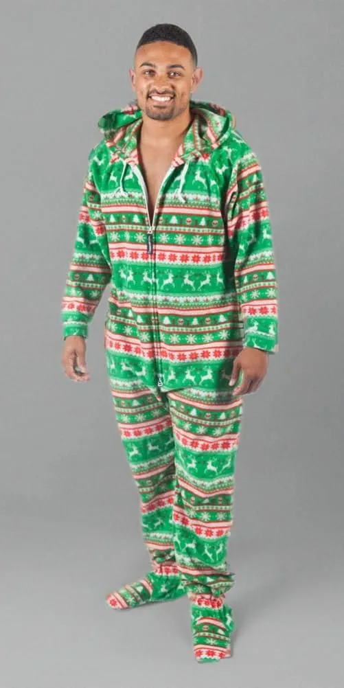Forever Lazy Footed Adult Onesies, One-Piece Pajama Jumpsuits for Men and Women, Unisex. with Detachable Feet.