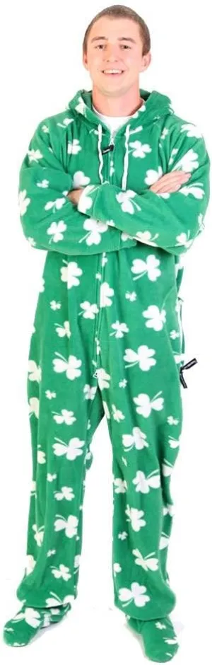 Forever Lazy Footed Adult Onesies, One-Piece Pajama Jumpsuits for Men and Women, Unisex. with Detachable Feet.