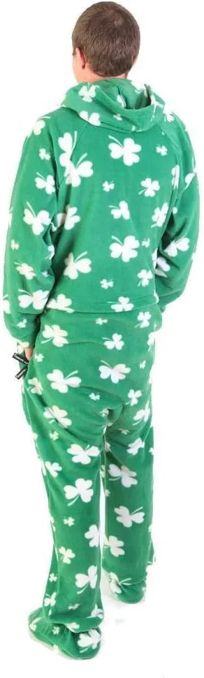 Forever Lazy Footed Adult Onesies, One-Piece Pajama Jumpsuits for Men and Women, Unisex. with Detachable Feet.