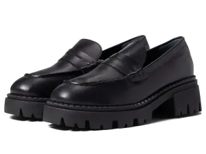 Free People Women's Lyra Lug Sole Loafer, Black, 7