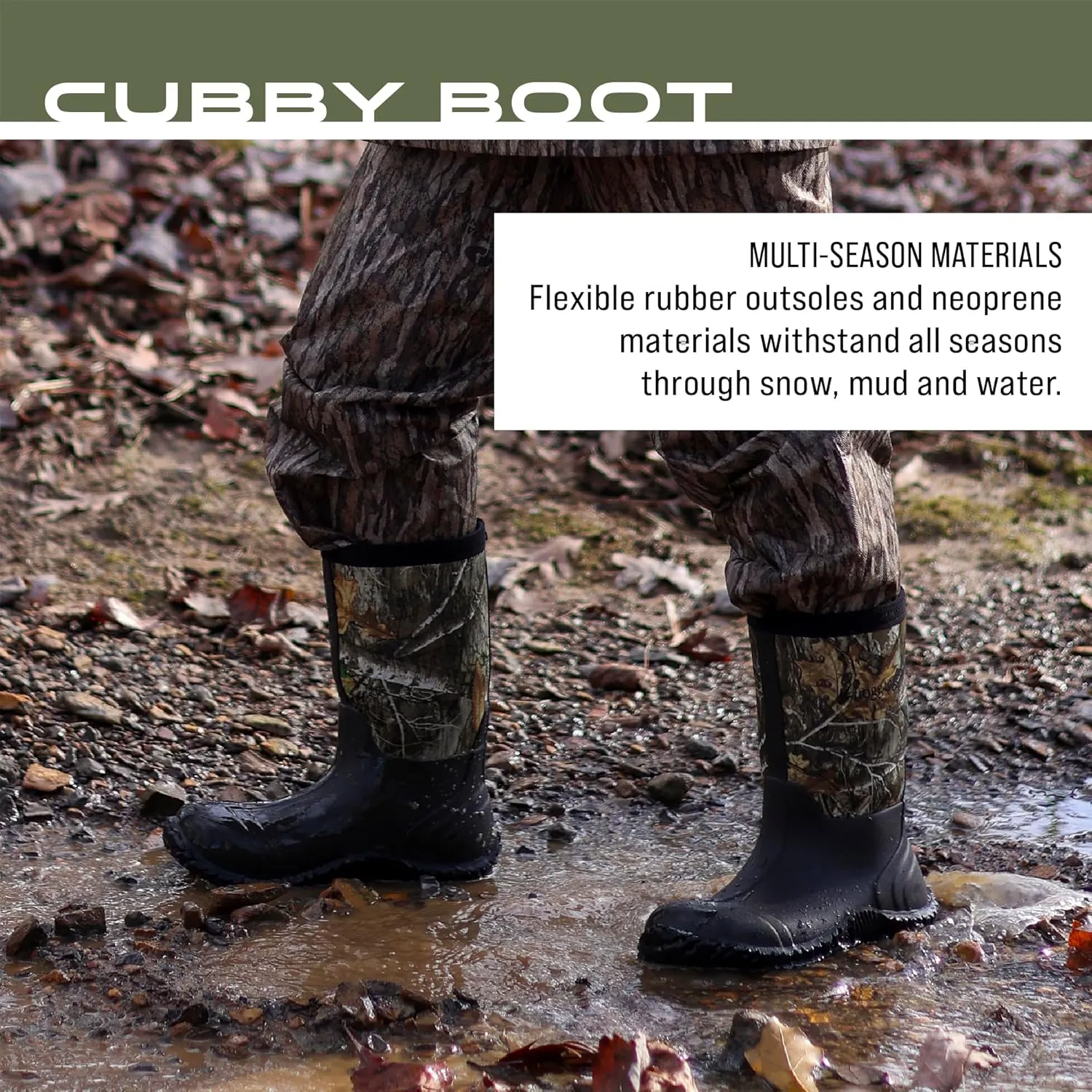 FROGG TOGGS Cubby Kids 100% Waterproof Rubber Boot with Neoprene Upper