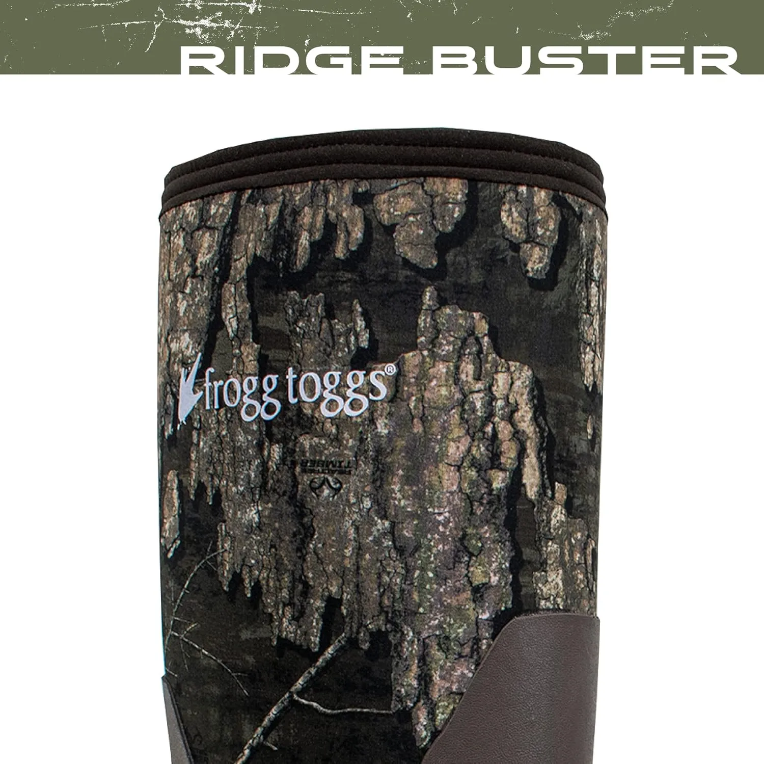 FROGG TOGGS Men's Ridge Buster Waterproof, Insulated Rubber Hunting Boot Neoprene and Thinsulate