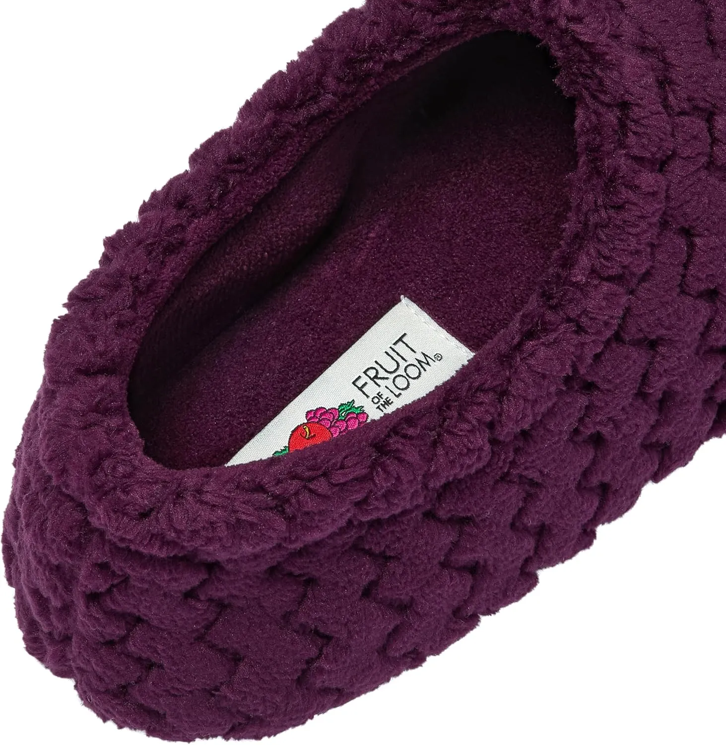 Fruit of the Loom House Slippers For Women, Memory Foam Insole, Indoor Outdoor, Comfy, Chevron