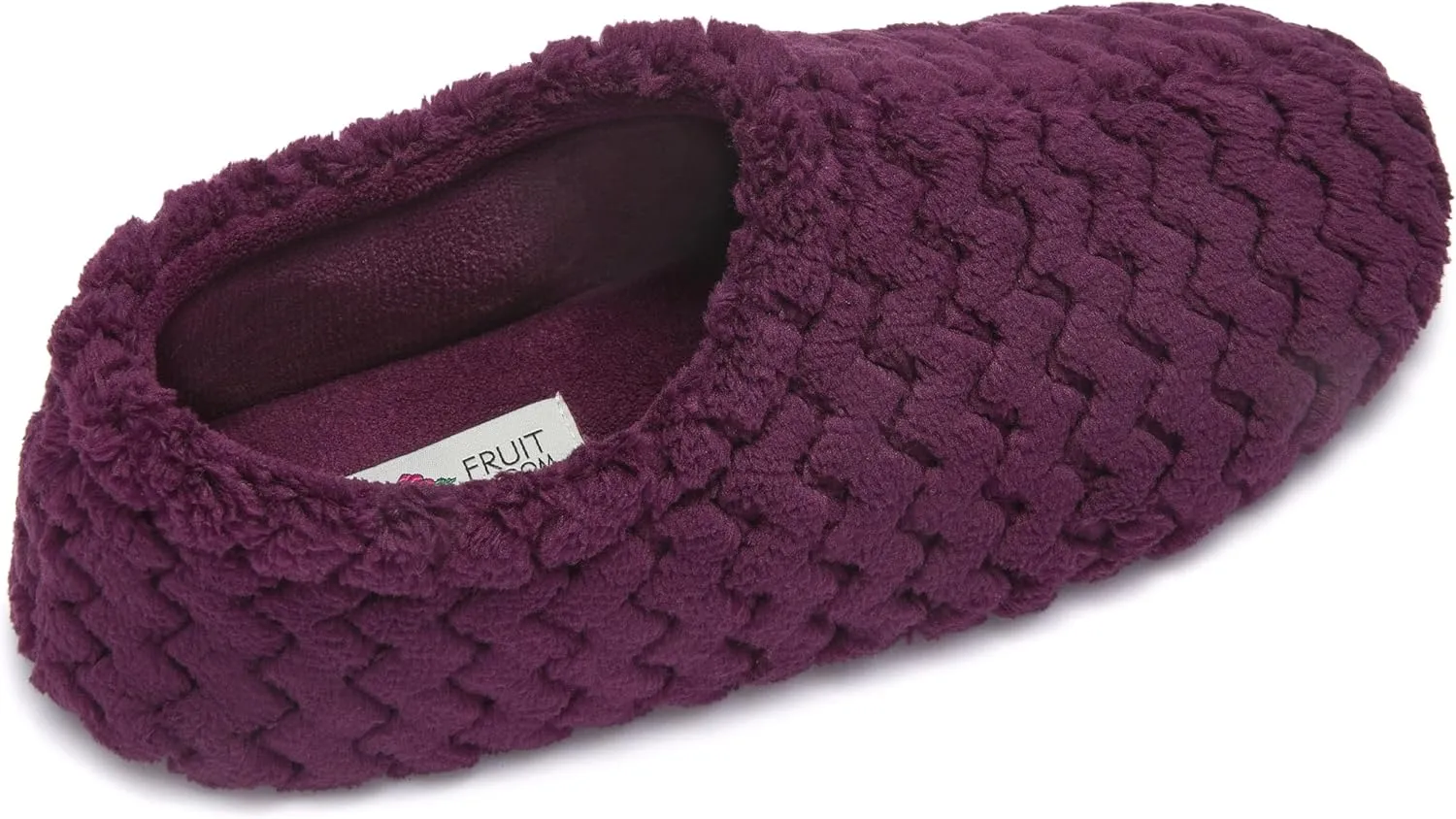 Fruit of the Loom House Slippers For Women, Memory Foam Insole, Indoor Outdoor, Comfy, Chevron