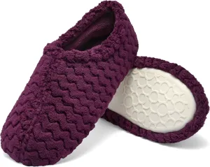 Fruit of the Loom House Slippers For Women, Memory Foam Insole, Indoor Outdoor, Comfy, Chevron