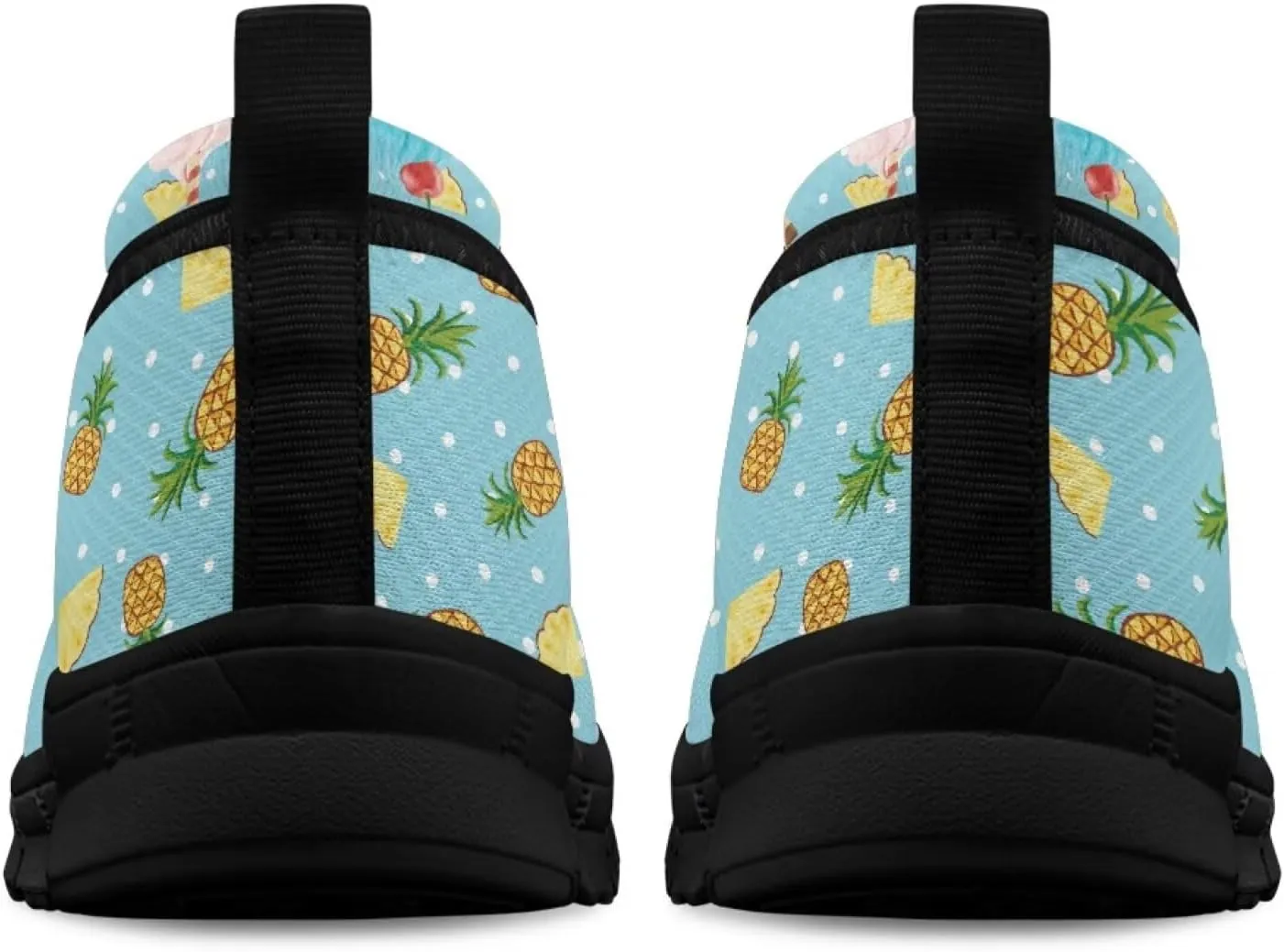 Fruit Print Shoes for Women Slip On Low Cut Loafer Flats Mesh Non Slip Indoor Outdoor Comfortable Shoes for Everyday Wear