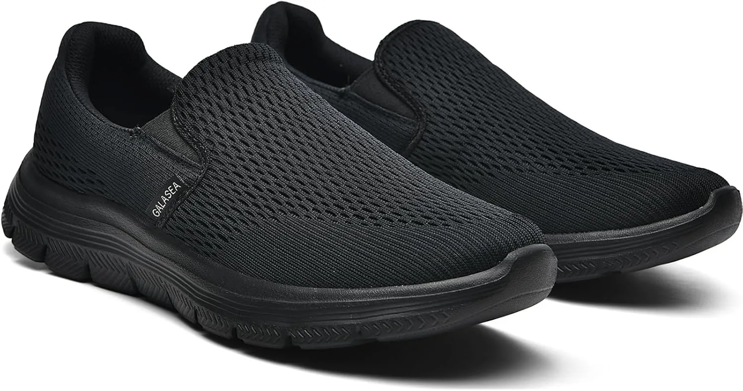 GALASEA Men's Casual Slip on Mesh Loafer Breathable Sneakers Ultralight & Comfort Walking Shoes