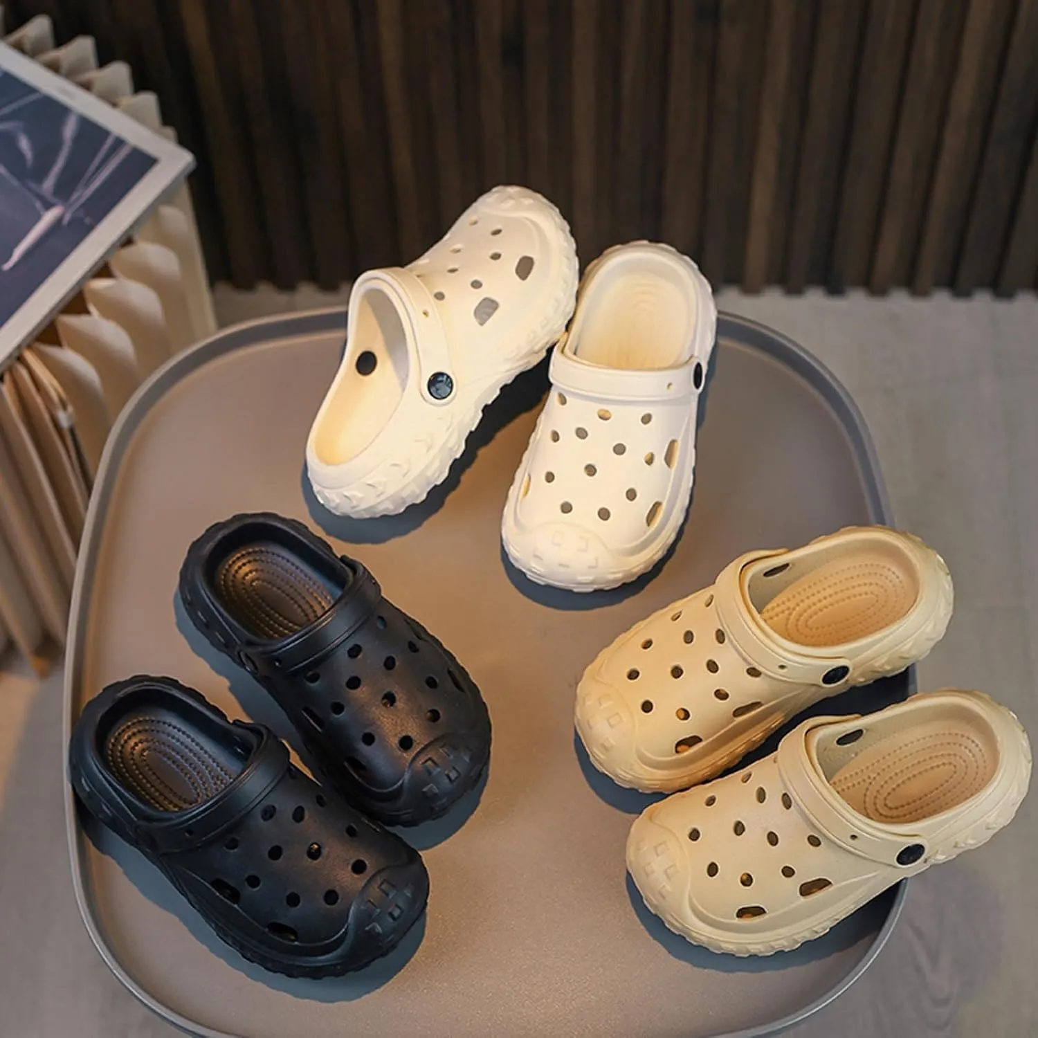 Garden Clogs Shoes Kids Slip On Clogs Indoor Outdoor Walking Slippers for Boys Girls