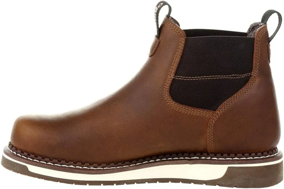 GEORGIA BOOT AMP LT Wedge Waterproof Chelsea Work Boot