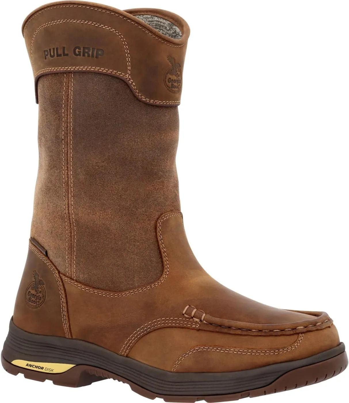 Georgia Boot Athens SuperLyte Waterproof Wellington Pull-On Boot Size 11(W)