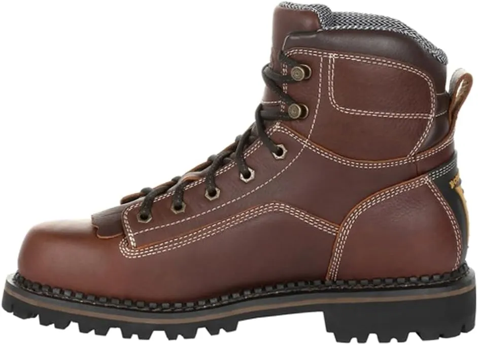 Georgia Boot Men's 6in Amp Lt Low Heel Logger Industrial Boot