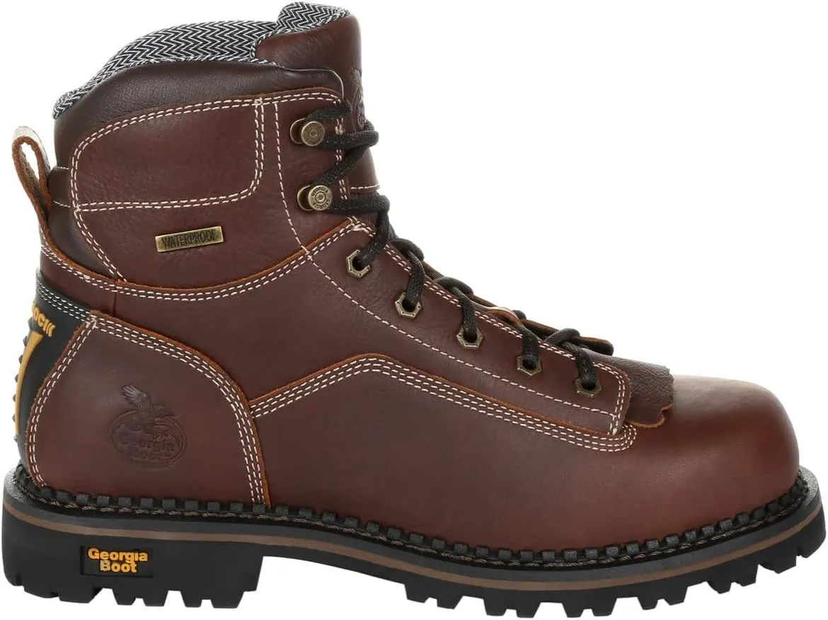 Georgia Boot Men's 6in Amp Lt Low Heel Logger Industrial Boot