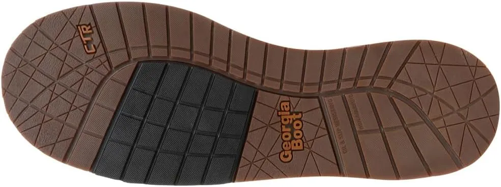 Georgia Boot Men's Brown Amp Lt Wedge Waterproof Pull on Industrial Boot