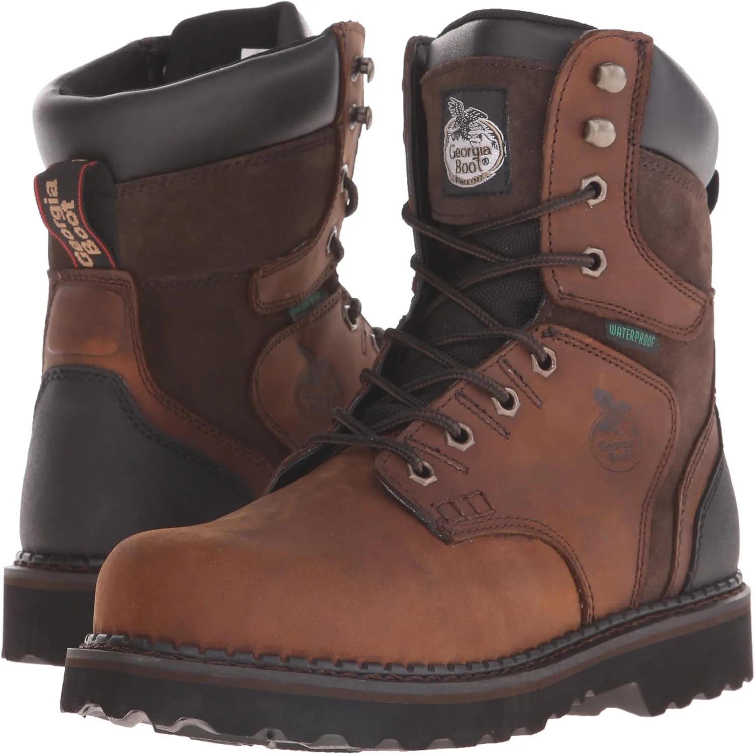 Georgia Boot Men's Georgia Brookville 8" Work Boot Work Shoe