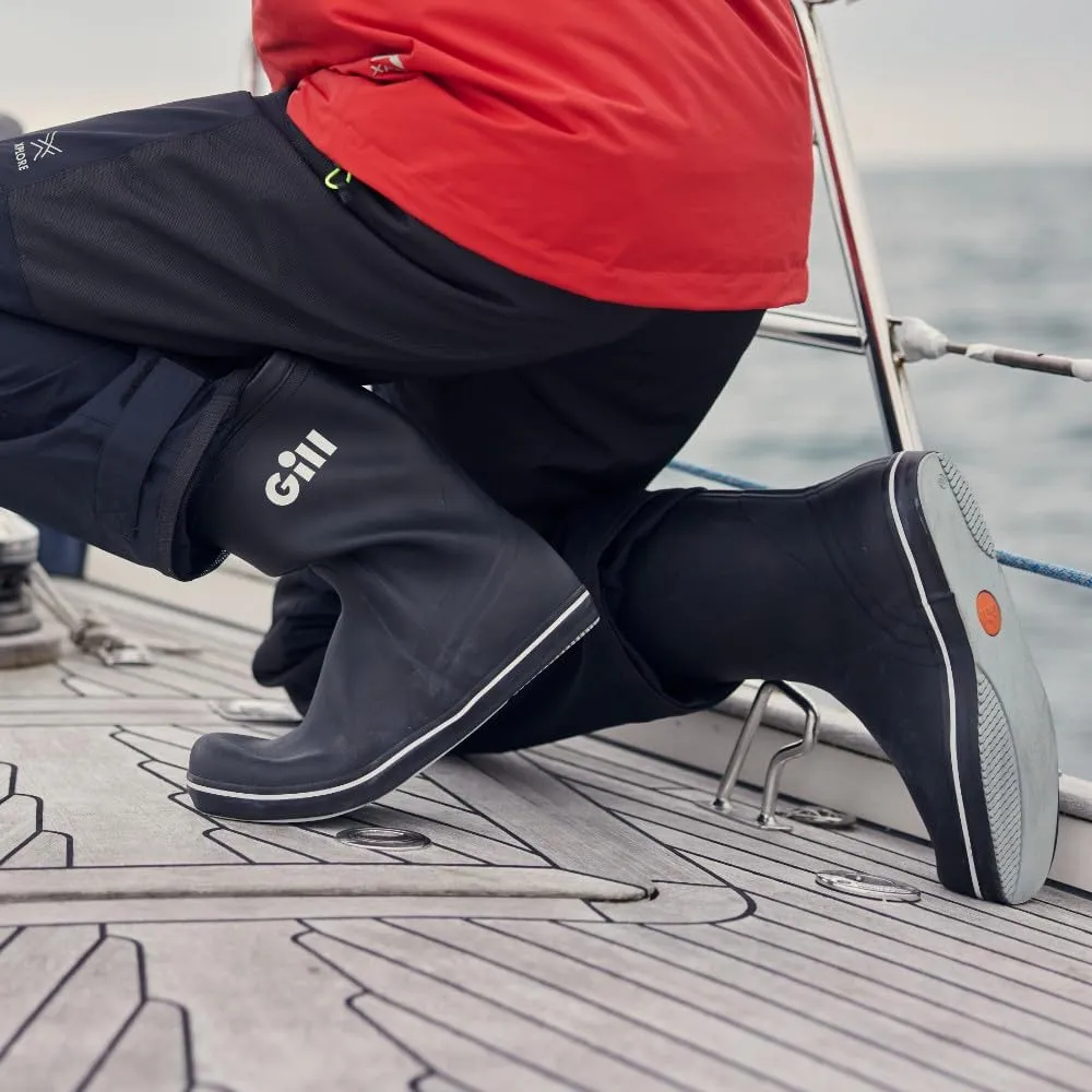 Gill Short Cruising Boot - Non-Slip 100% Rubber - Sailing Boating Yachting