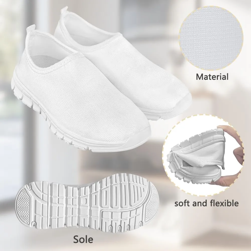 Girls Casual Slip On Shoes Lightweight Kids Low Top Non Slip Loafer Breathable Sneakers Soft Athletic Sports Shoes