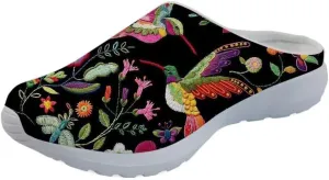 GLENLCWE Womens Clogs Soft Mesh Garden Clogs Lightweight Arch Support Sandals Beach Slippers