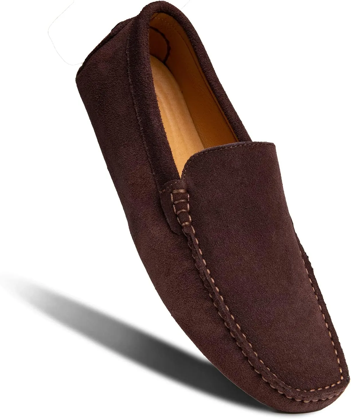 Go Tour Mens Handmade Suede Leather Casual Loafers Shoes