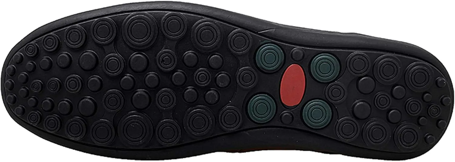 Go Tour Men's Premium Genuine Leather Casual Slip on Loafers Breathable Driving Shoes Fashion Slipper
