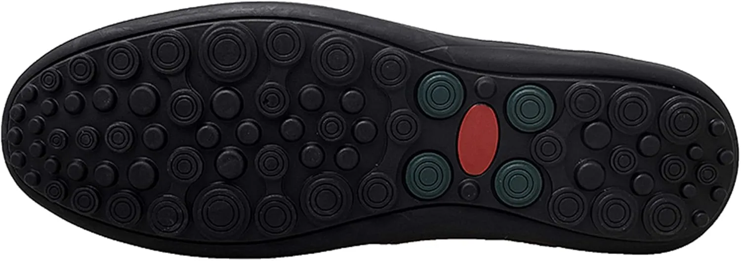 Go Tour Men's Premium Genuine Leather Casual Slip on Loafers Breathable Driving Shoes Fashion Slipper