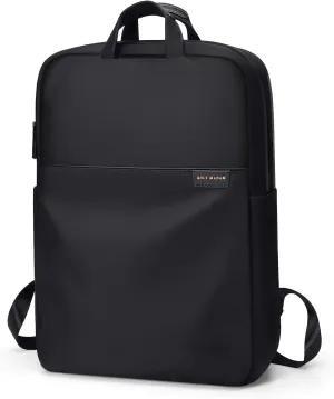 GOLF SUPAGS Travel Laptop Backpack for Women Anti Theft Slim Durable College Bookbag Business Computer Bag Fit 13.3Inch Notebook (Black, 13.3Inch)