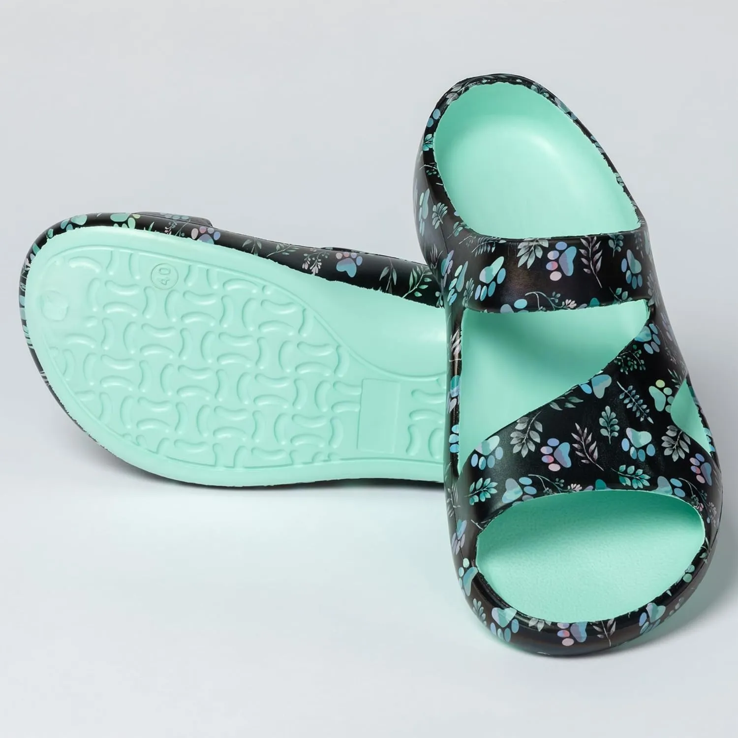GreaterGood Positively Inspired Slide Sandals Ultra Lightweight Cushioned EVA Soles Easy Slip On Durable Quick Dry Beach Sandal