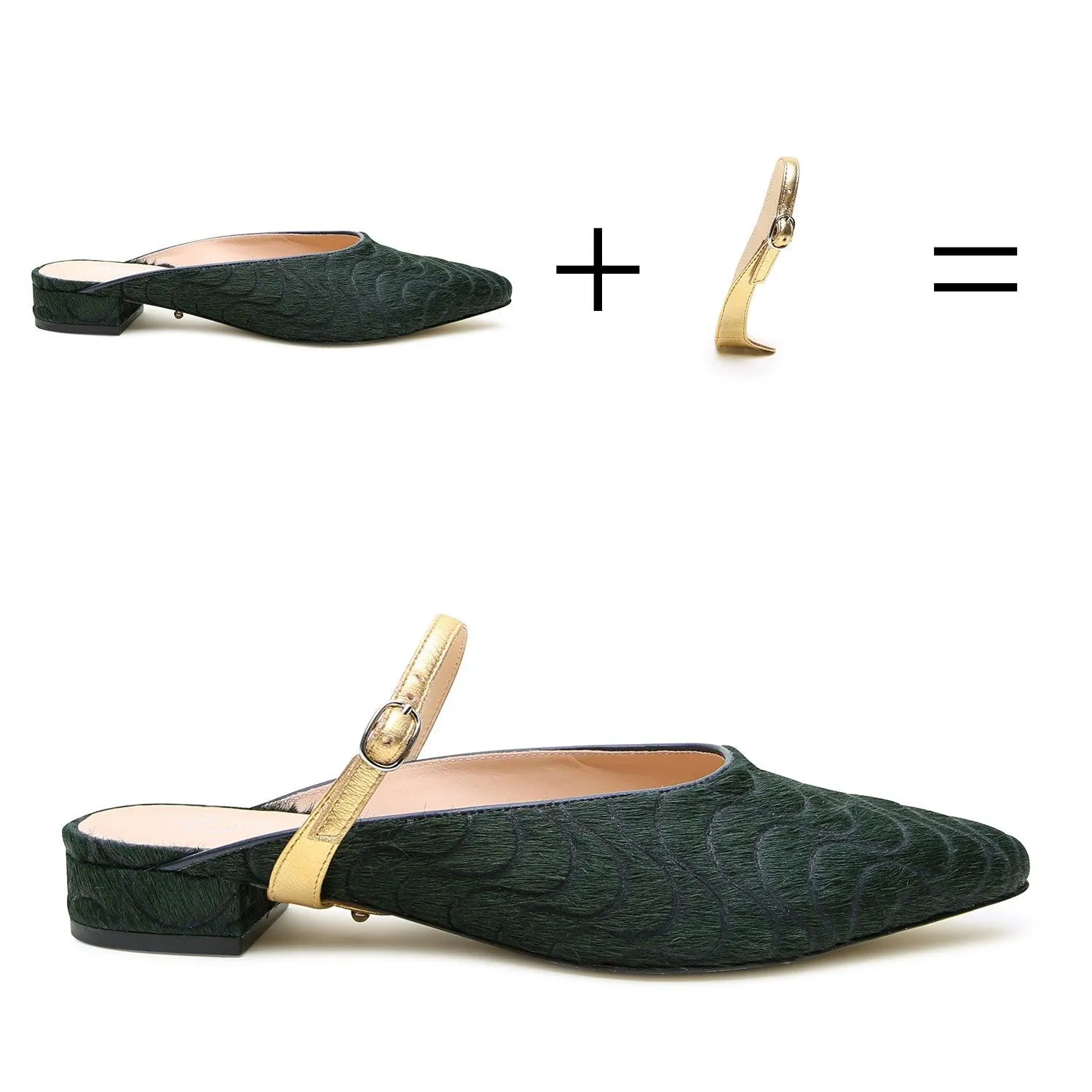 Groovy Green Point Slide   Gold Twiggy