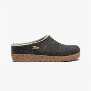 Haflinger KRIS Womens Wool Slippers Graphite