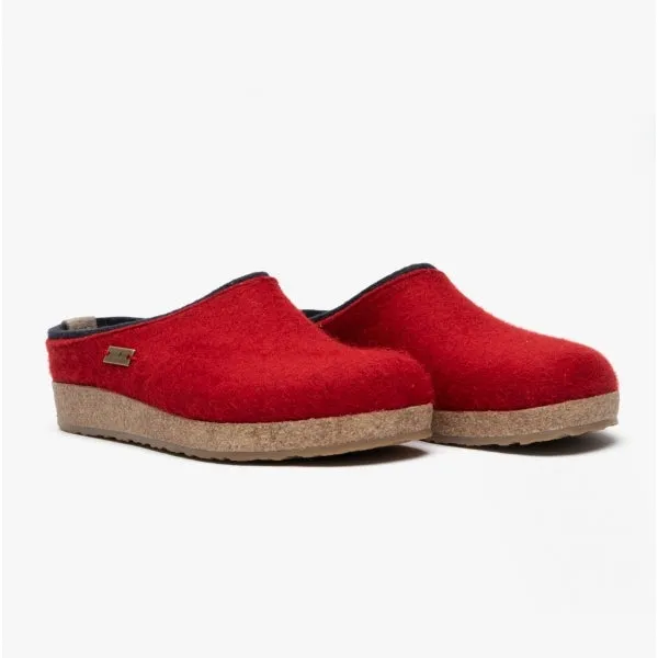 Haflinger KRIS Womens Wool Slippers Paprika