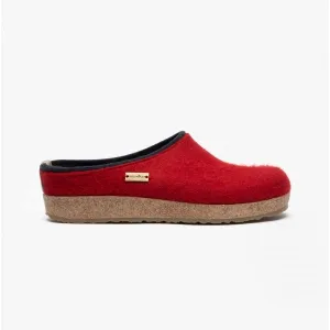 Haflinger KRIS Womens Wool Slippers Paprika