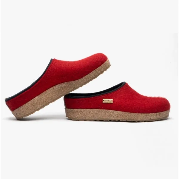 Haflinger KRIS Womens Wool Slippers Paprika