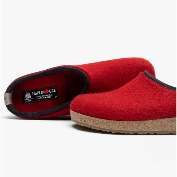 Haflinger KRIS Womens Wool Slippers Paprika