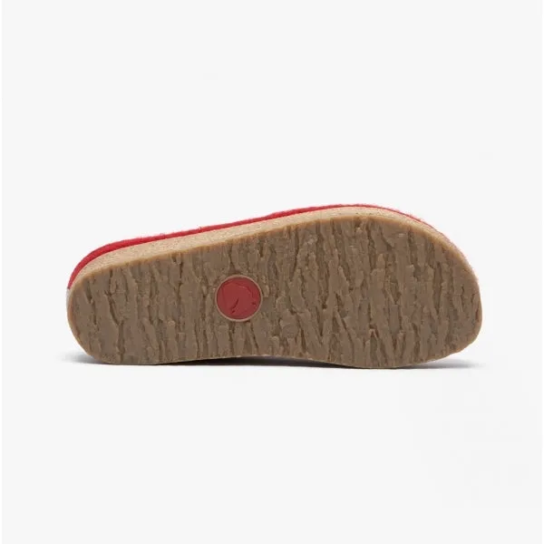 Haflinger KRIS Womens Wool Slippers Paprika